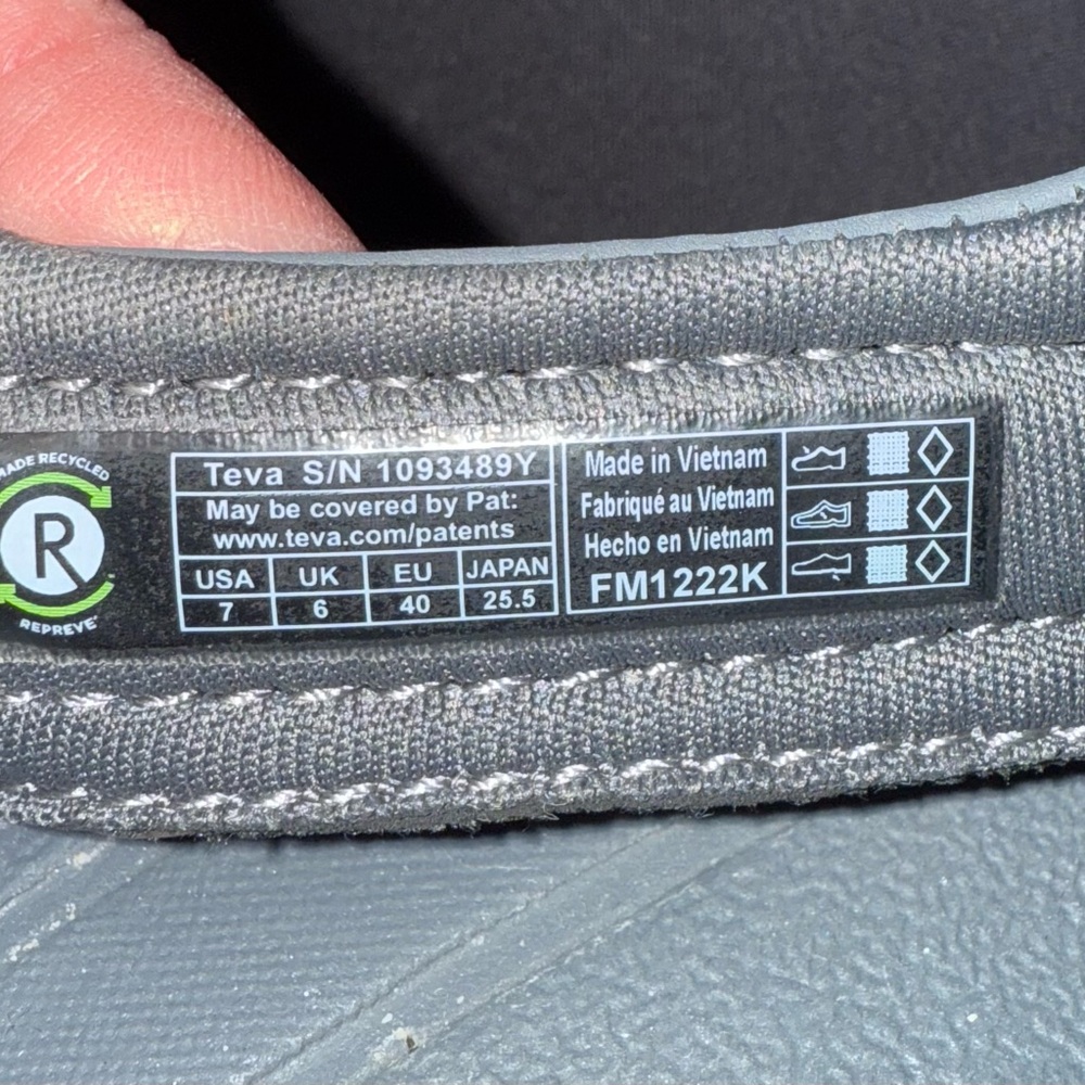 Teva Dark Blue and Gray Sandals (kids) - Picture 2 of 2